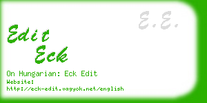 edit eck business card